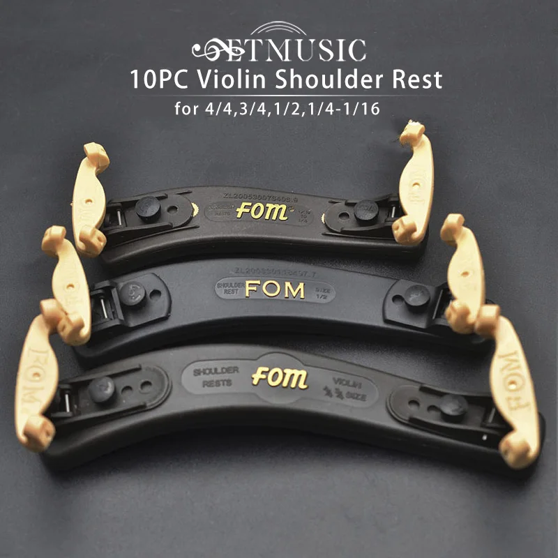 10pcs FOM Violin Double Side Adjustabale Shoulder Rest for 1/2 1/4 1/16 4/4 3/4 Violin Fiddle Accessories