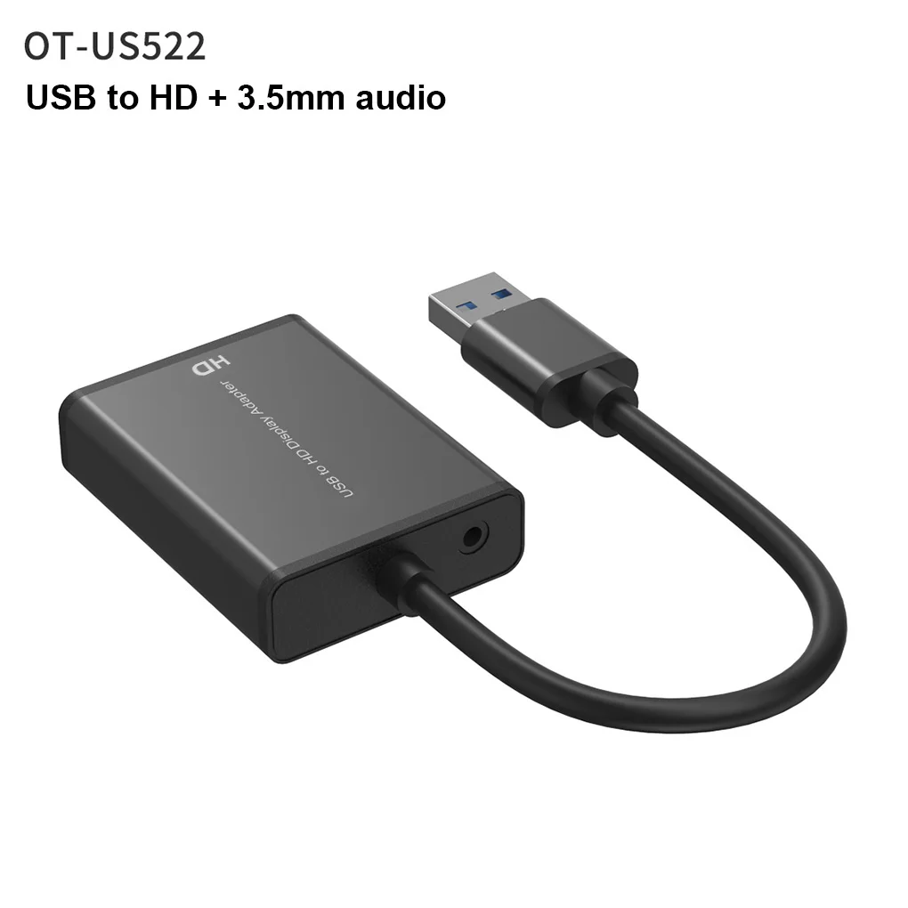 

USB 3 0 HDMI-compatible Audio Video Converter Adapter Portable Projector