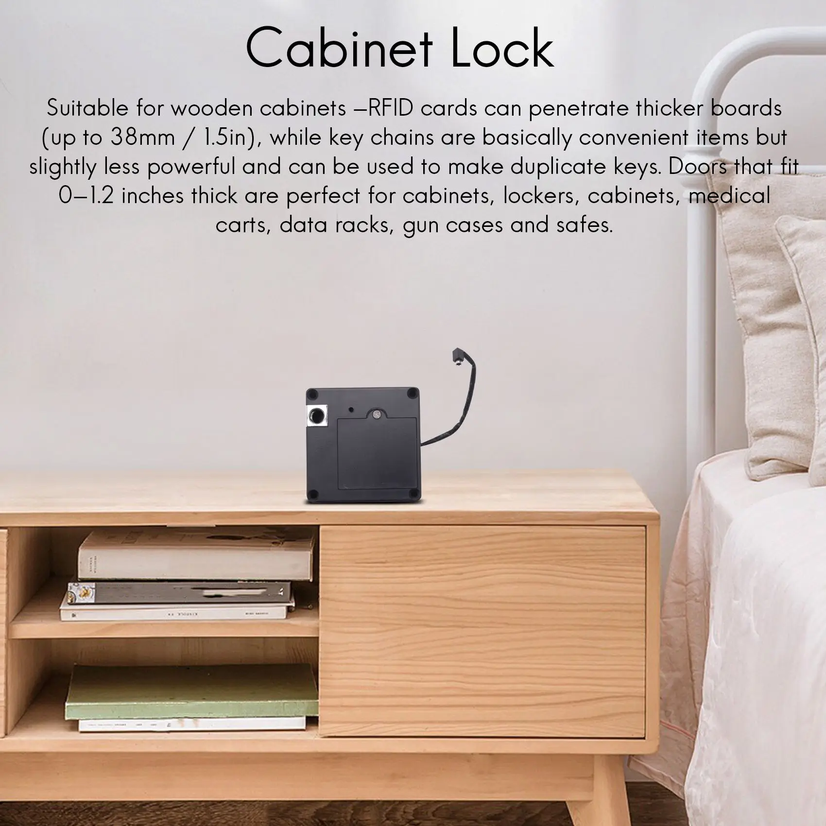 Умный электронный замок для шкафа RFID без отверстий легко устанавливается