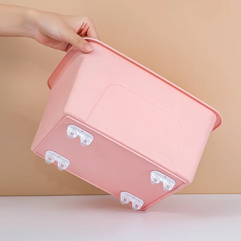 

4pcs Adhesive Pulley Storage Box Casters Trash Can Self Adhesive Furniture Caster Wheel Silent No Scratches Dropshipping