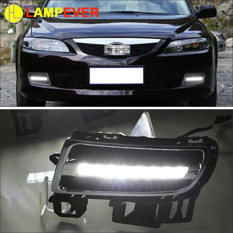 

For Mazda 6 Mazda6 2006 2007 2008 2009,Super Brightness Waterproof ABS Car DRL 12V LED Daytime Running Light Daylight Lampever