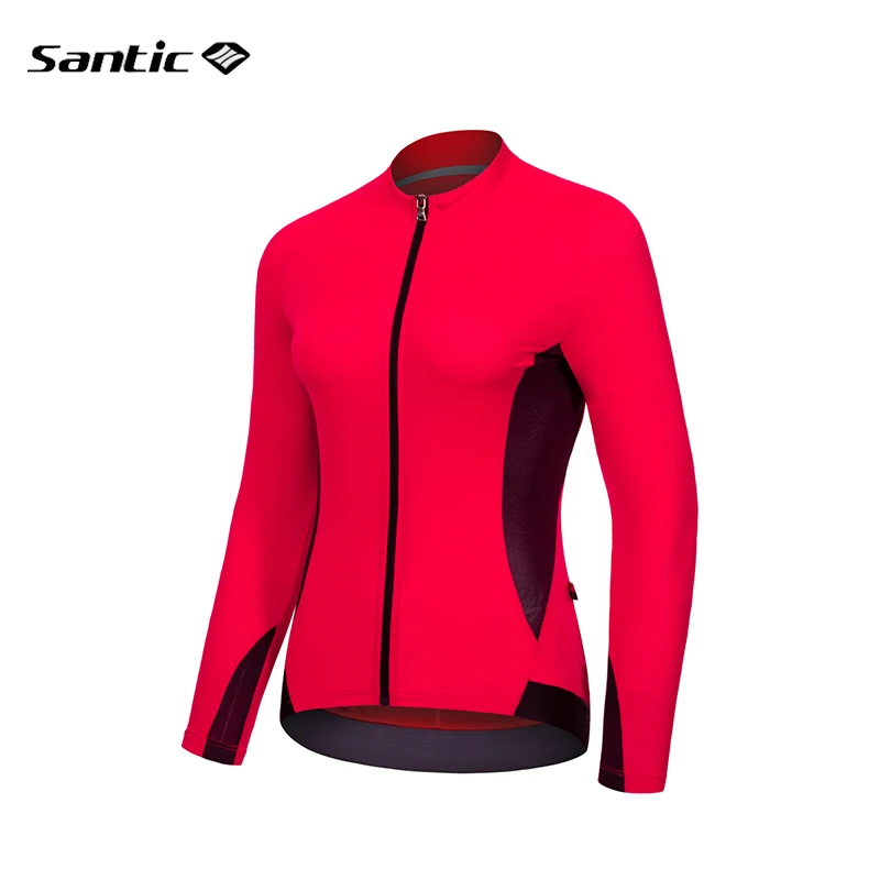 

Santic Cycling Jersey Women Thin Sunscreen Long-sleeved Tops Spring Summer Breathable Road Mountain Bike Clothing Asian Size