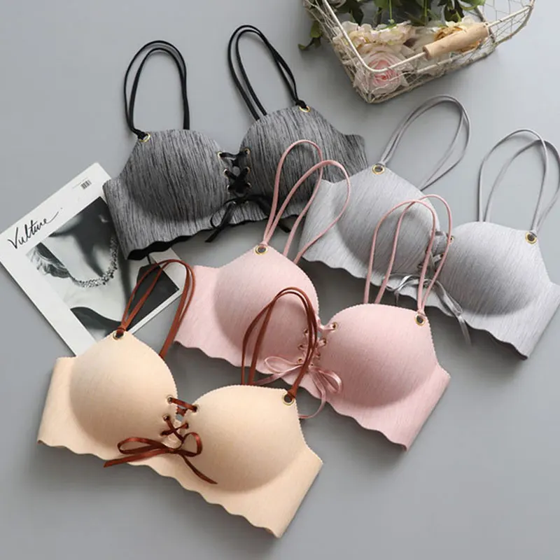 Бюстгальтер пуш-ап женский бесшовный Бралетт без косточек красивое нижнее белье