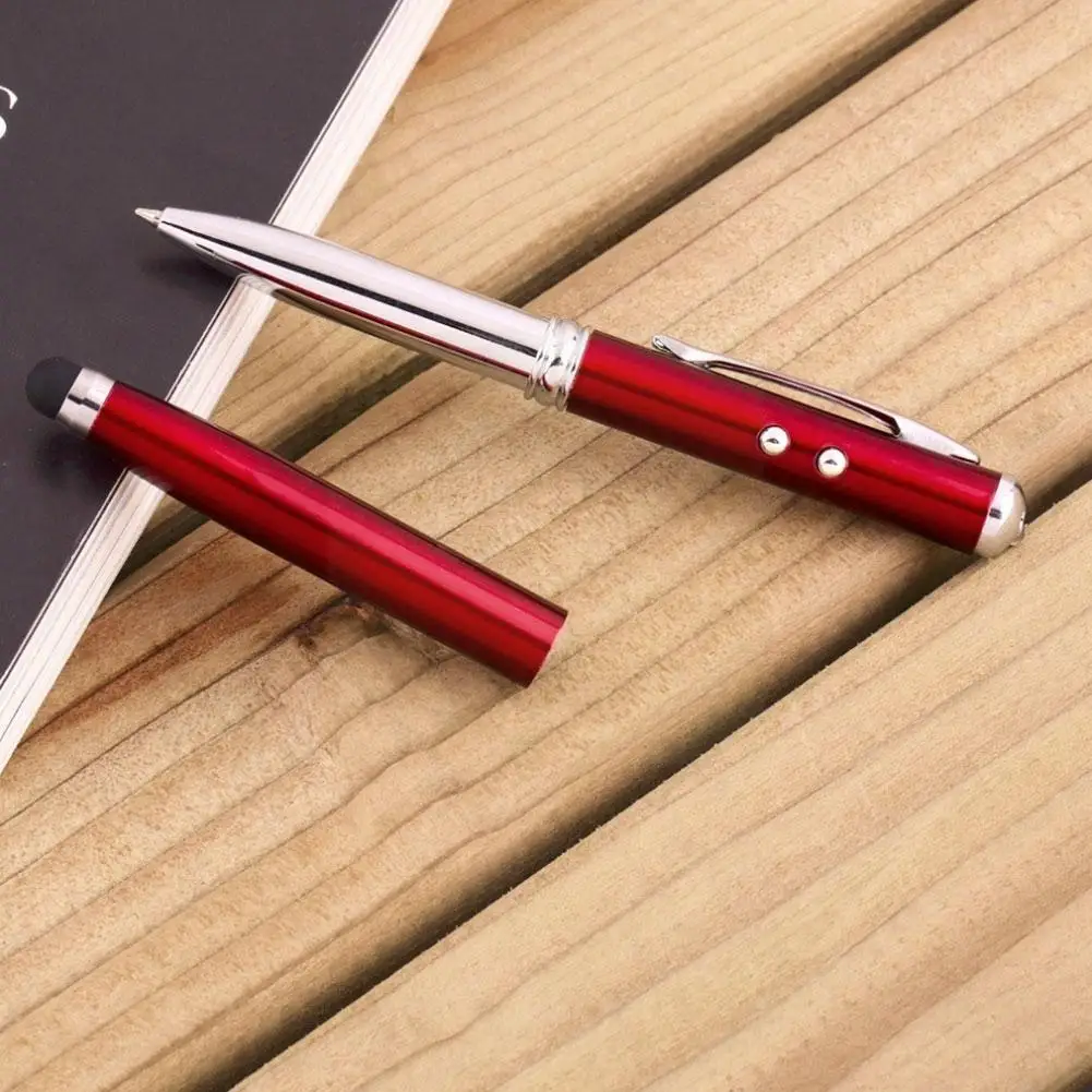 

4 In 1 Pointer Led Torch Screen Stylus For Portable For For Pen Ball A7b9 X4c0