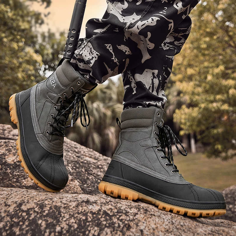 Мужские зимние кроссовки Scarpa повседневная теннисная кожаная обувь резиновая