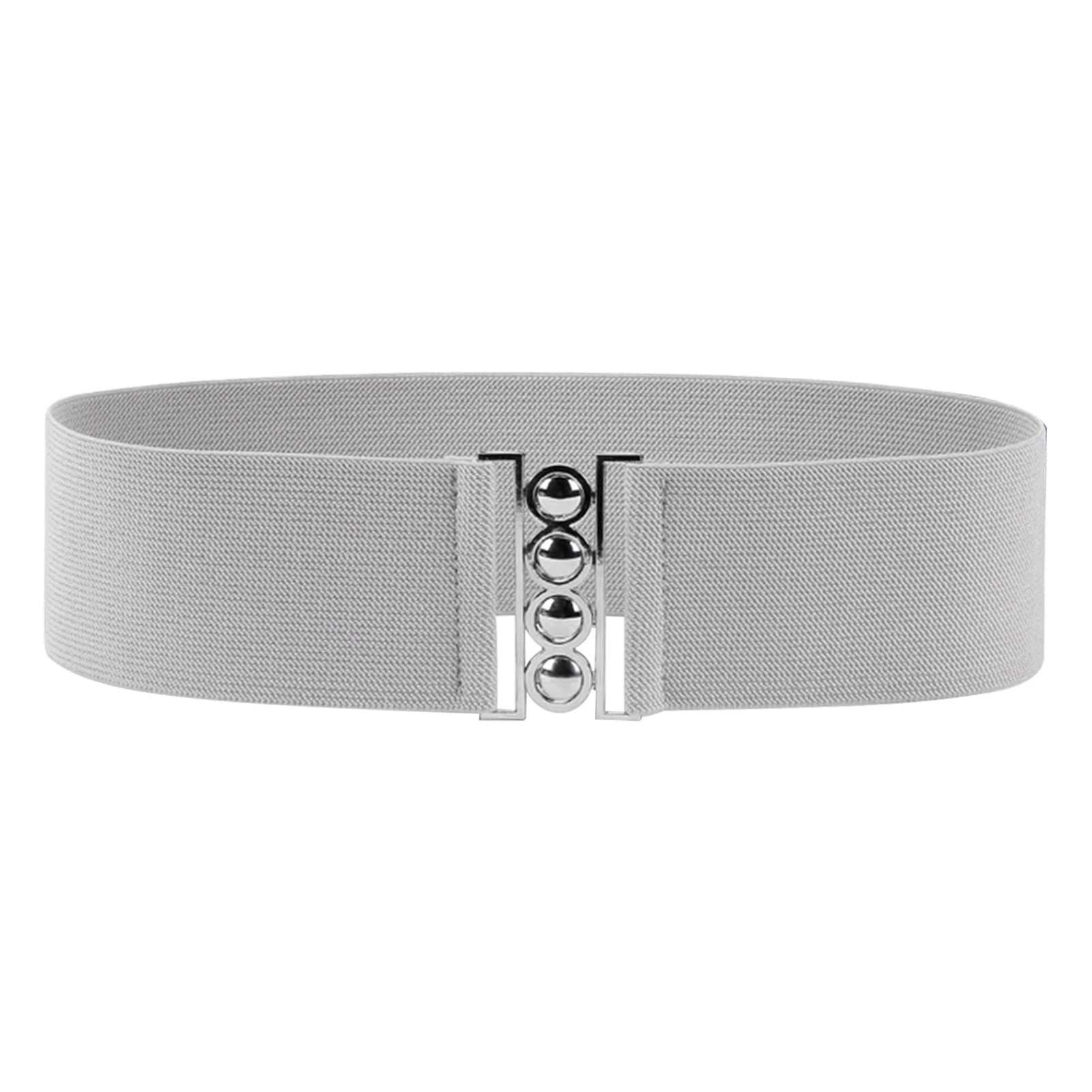 

Stretch Grey Casual Wear Resistant Gift Dress Coat Accessories Cinch Belt Wide Lightweight Fashion With Buckle For Women