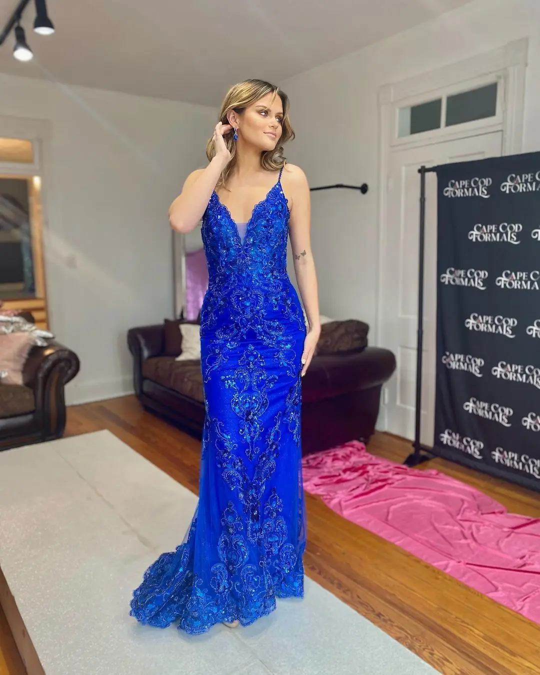 

Новинка 2023, бальное платье для выпускного, элегантное пикантное вечернее платье на бретелях без рукавов, в полоску, с блестками, украшение, для банкета