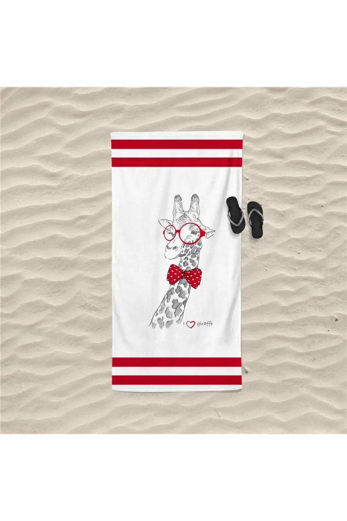

Пляжное полотенце с фигуркой жирафа, пляжное полотенце специального дизайна для купания, бассейна, банное полотенце