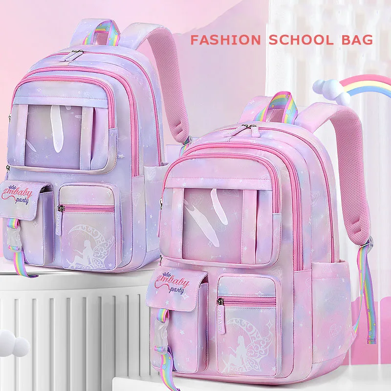 New Cartoon School Bags for Girls Boys Grades 1-6 Back To Schoolbags Primary School Students Backpack Mochila Infantil Escolar