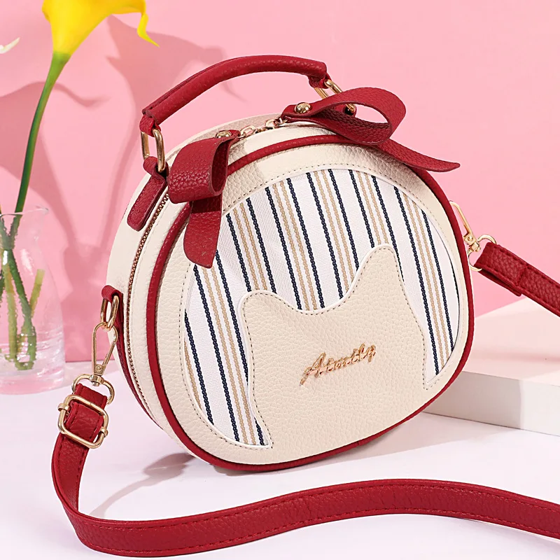 

Hot French Bag Women 2022 New Fashion Fashion Crossbody Bag Versatile Elegant One Shoulder Handheld Small Round Bag Women