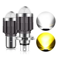10000lm h4 led moto h6 ba20d led motorcycle headlight bulbs csp lens white yellow hi lo lamp scooter accessories fog lights 12v