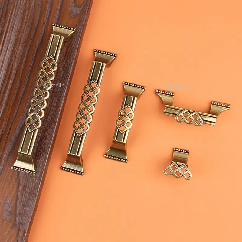 

American Gole Furniture Wardrobe Cupboard Handles Antique Cabinet Door Handle Drawer Pulls Zinc Alloy Cabinet Knobs and Handles