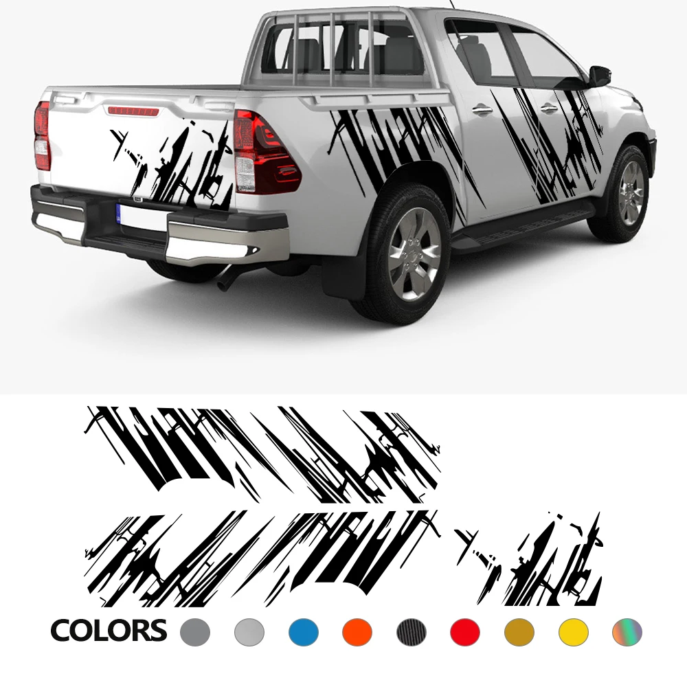 

Car Sticker For Ford F150 Ranger Chvrolet Silverado Isuzu Dmax Toyota Hilux Tundra Pickup Universal Decor Decal Auto Accessories