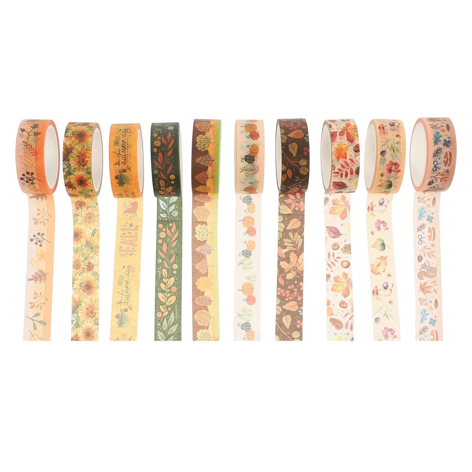 

Tape Washi Tapes Scrapbook Decorative Diy Thanksgiving Paper Wrapping Fall Gift Pumpkin Sunflower Maple Leaf Halloween Party