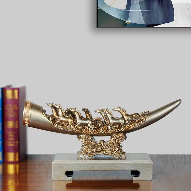 Новинка китайские фигурки счастливого удачи Lvory восемь лошадей резиновые