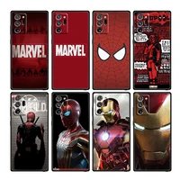 marvel avengers hero for samsung note 20 ultra 10 lite plus pro 9 8 silicone soft tpu black phone case cover coque capa shell