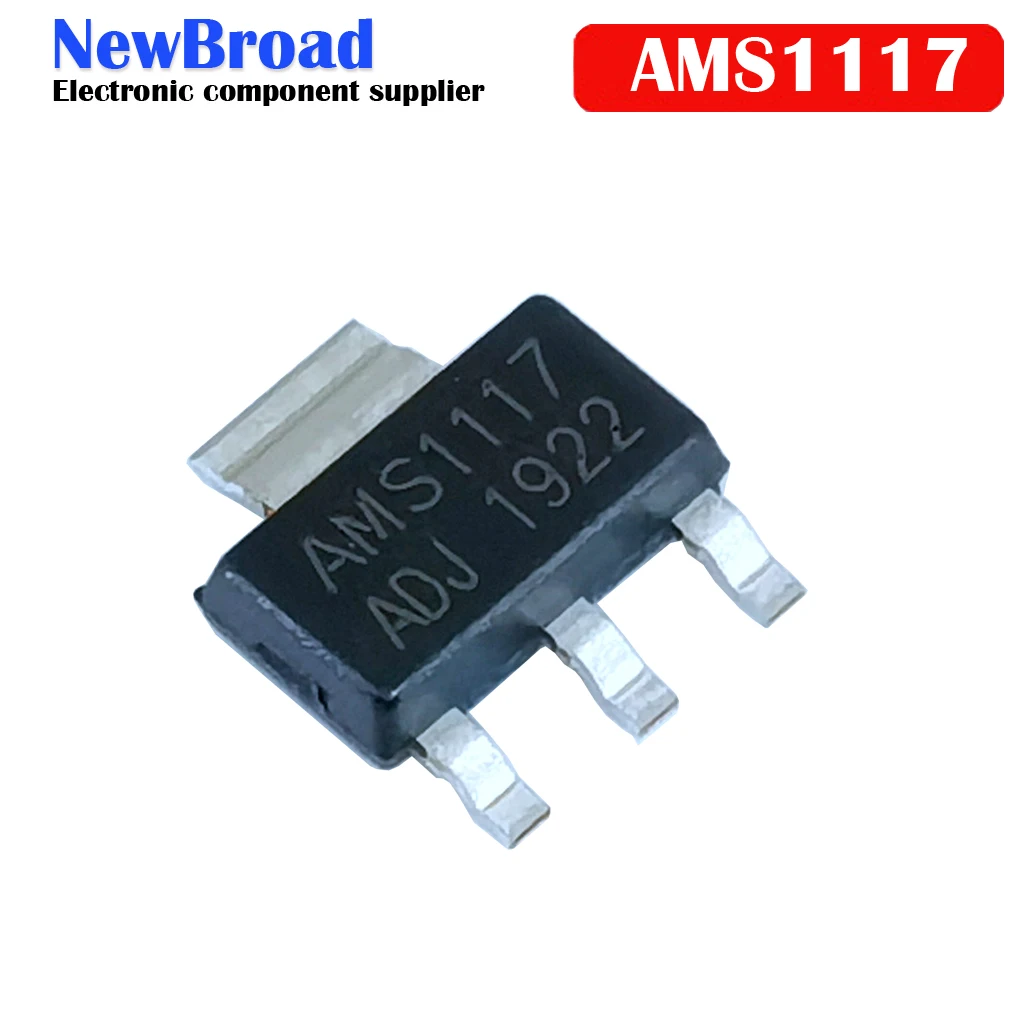 Регулятор напряжения LM1117 10 шт. IC REG LIN AMS1117 1 2 в 5 8 В 3 ADJ SOT223 1117 | Электронные