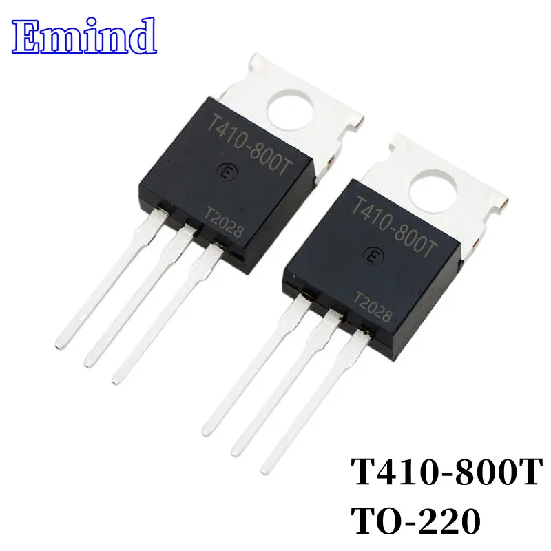 20/50/100/200/500 шт. T410-800T Triac 4A/800V TO-220 DIP Тиристор с большим чипом