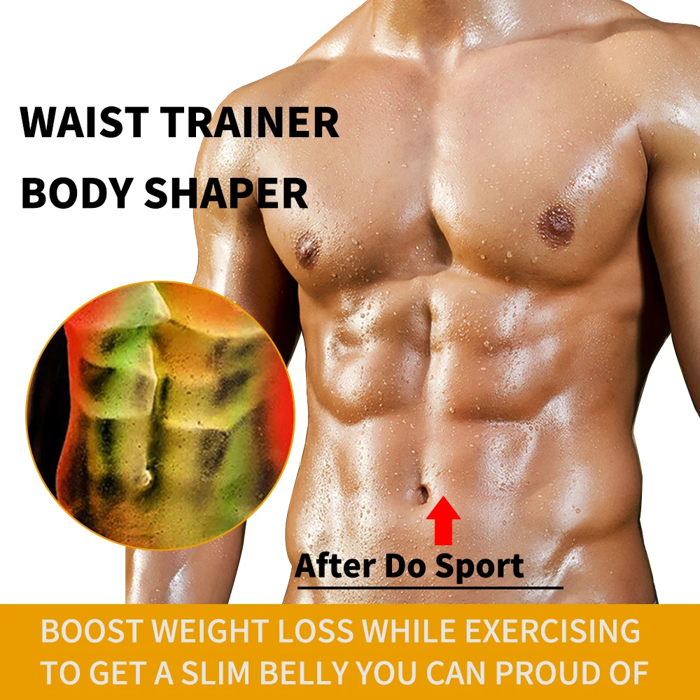 Men Body Shaper Waist Trainer Sweat Shirt Neoprene Sauna Suit Slimming T-Shirt Workout Shapewear Tank Tops For Weight Loss