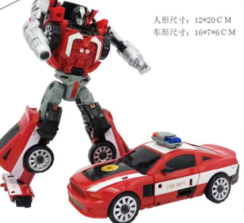 

5 IN 1 New Cool Anime Transformation Toys Robot Car Action Figures Model Deformation Kid Boys Assembly Gift For Children 3