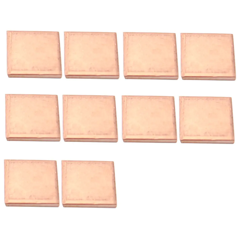 

10pcs Mini Cooler Sheet Dissipation Computer Graphics Card GPU Thermal Pad Laptop Smooth CPU Copper Shim Heat Sink