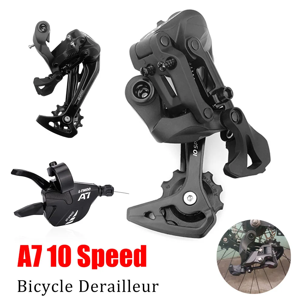 

10 Speed Derailleurs Trigger Groupset A7 Shifter 1x10S Switches Rear Derailleur MTB Bike Parts Compatible with SHIMANO and SRAM