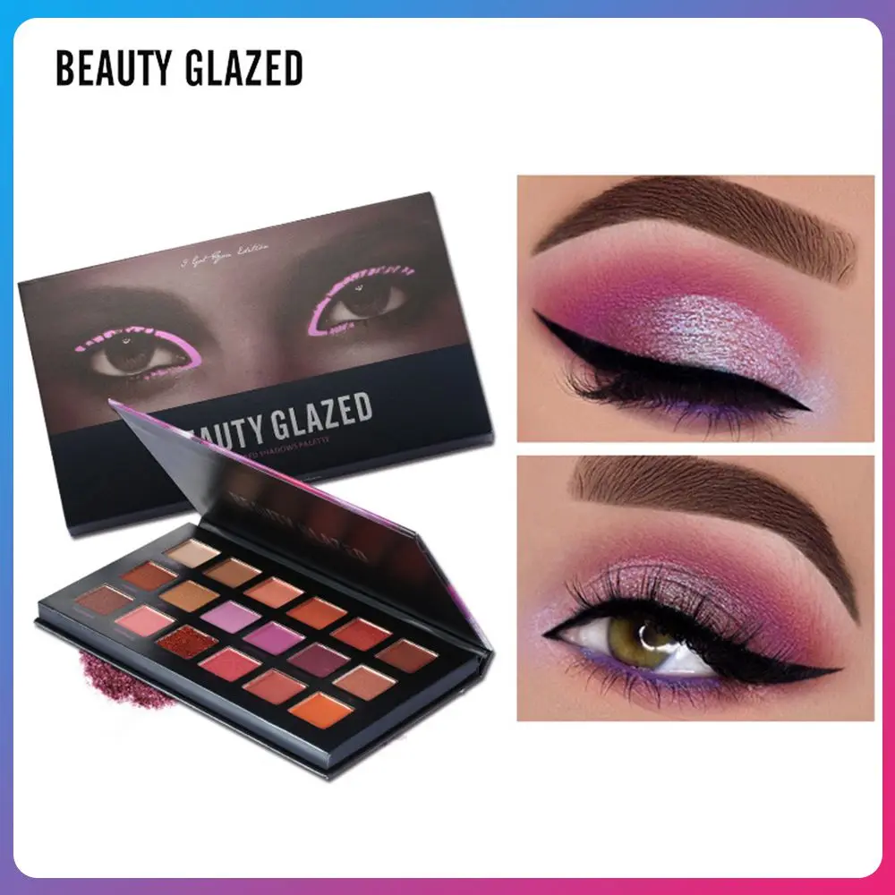 

Beauty Glazed 18/9Color Matte Pearlescent Eyeshadow Palette Holographic Chameleon Pigment Eye Shadow Palette Makeup Gift TSLM1