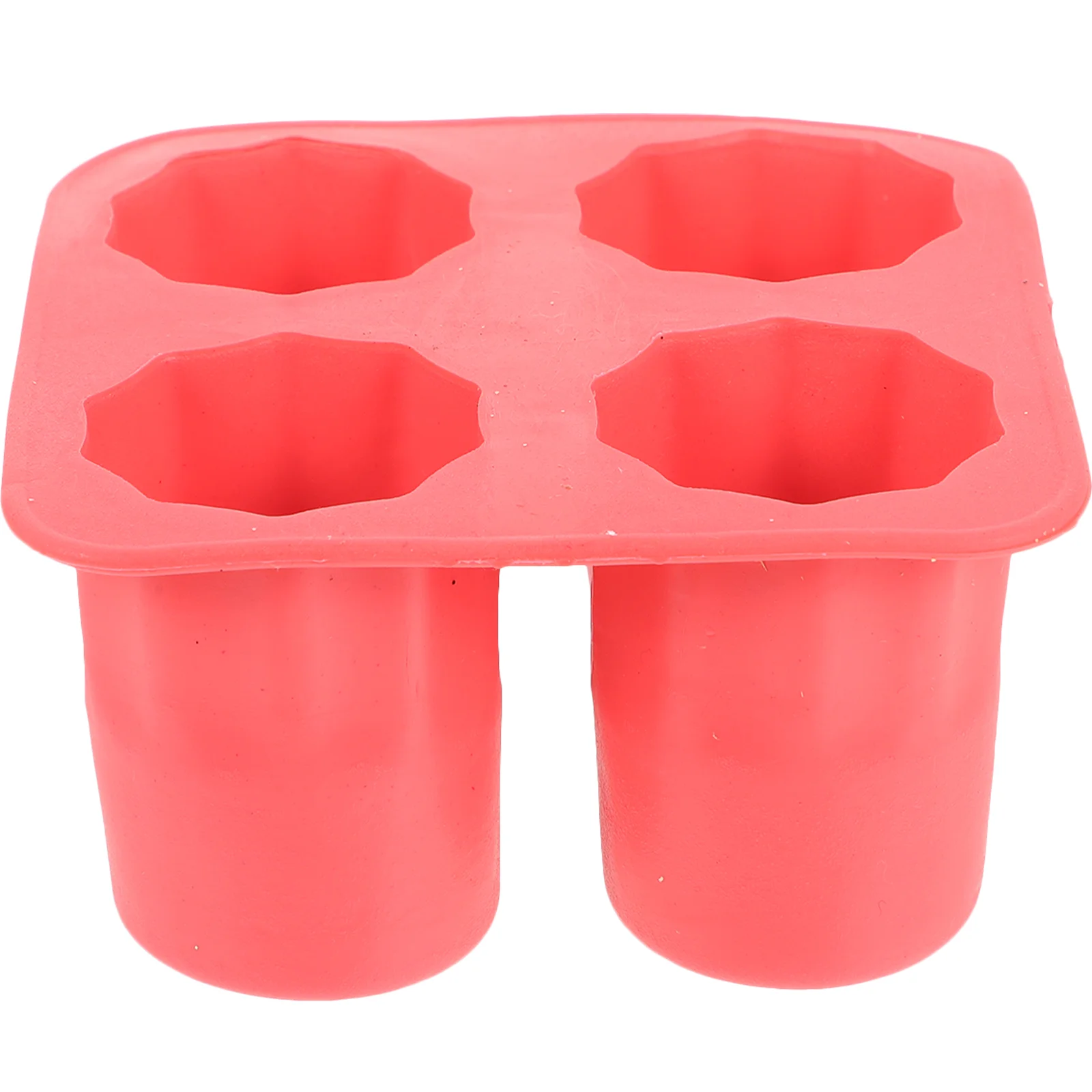 

Cup Mold, Silicone Cube Mold DIY Cup Shape Molds Cups Silicone Tray Great For Summer, Red