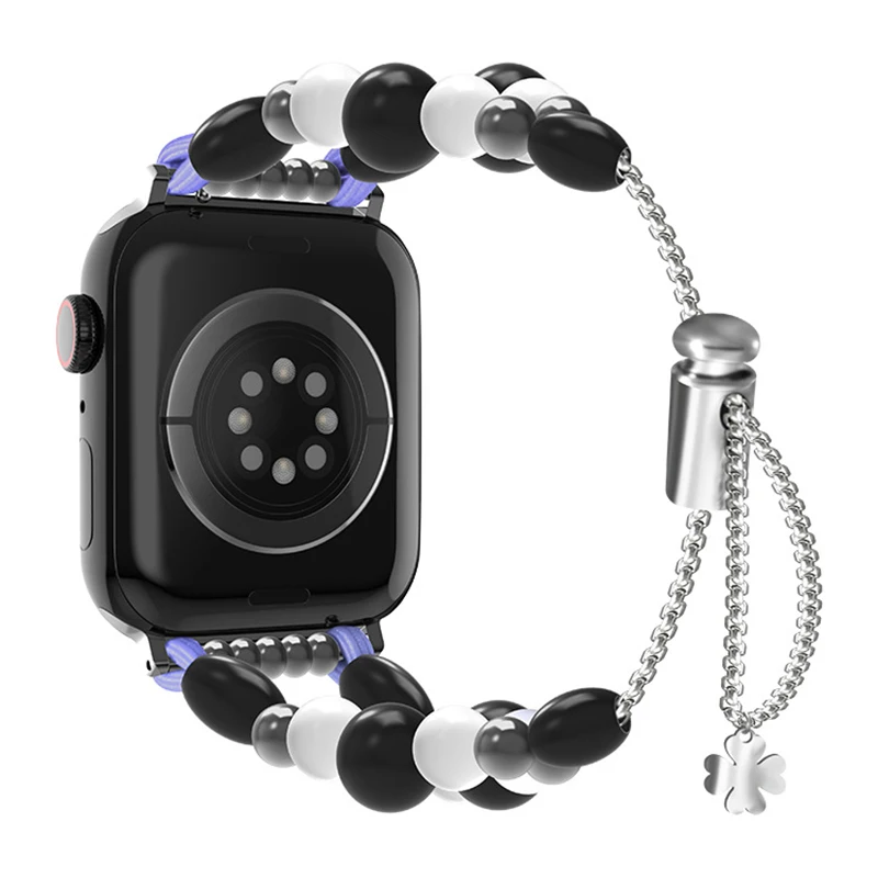 

Браслет женский для Apple watch band 44 мм 40 мм 42 мм 38 мм, ювелирное изделие ручного изготовления для iwatch series 6 5 4 3 Se 7