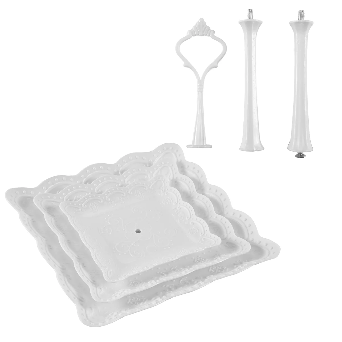 3-х уровневая подставка для кексов десертная башня поднос с фруктами украшения