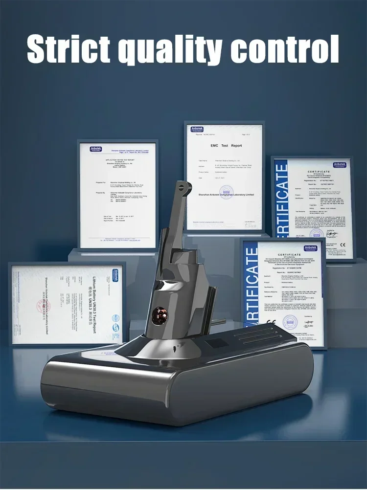 Перезаряжаемая батарея для пылесоса Dyson V8 V6 V7 V10 11 серии SV07 SV09 SV10 SV12 DC62 Absolute Fluffy Animal