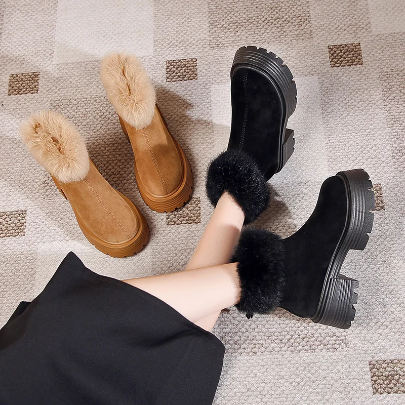 2023 New Snow Boots Women Winter Shoes Warm Boots Thick Cotton Shoes Women Shoes Platform Shoes Shoes for Women Ankle Boots