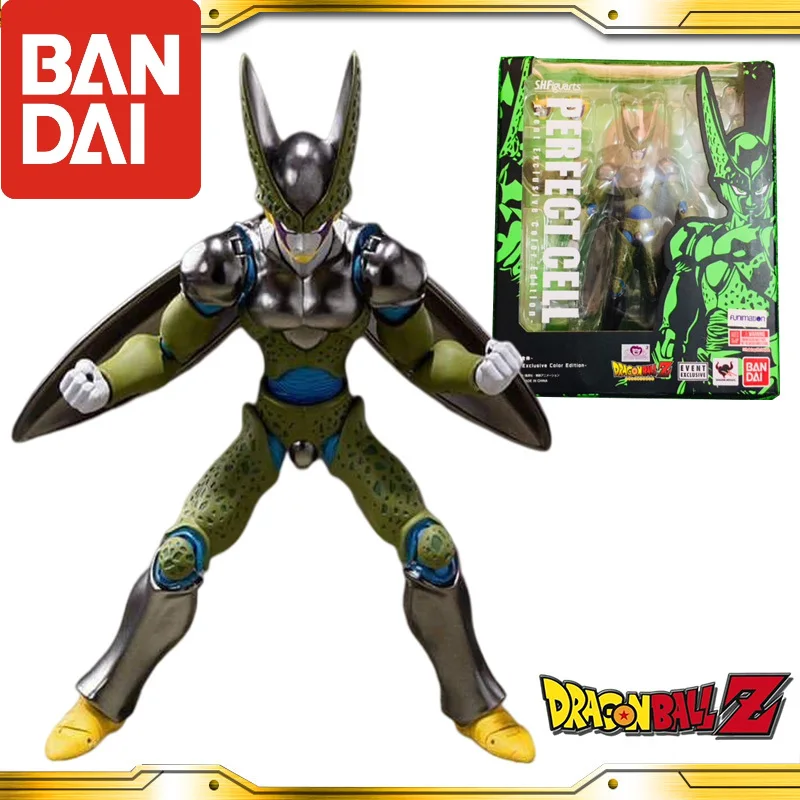 

Оригинальные фигурки BANDAI Dragon Ball Z SHF Perfect Cell SDCC 2018 ограниченная Аниме Коллекция фигурок модель игрушка