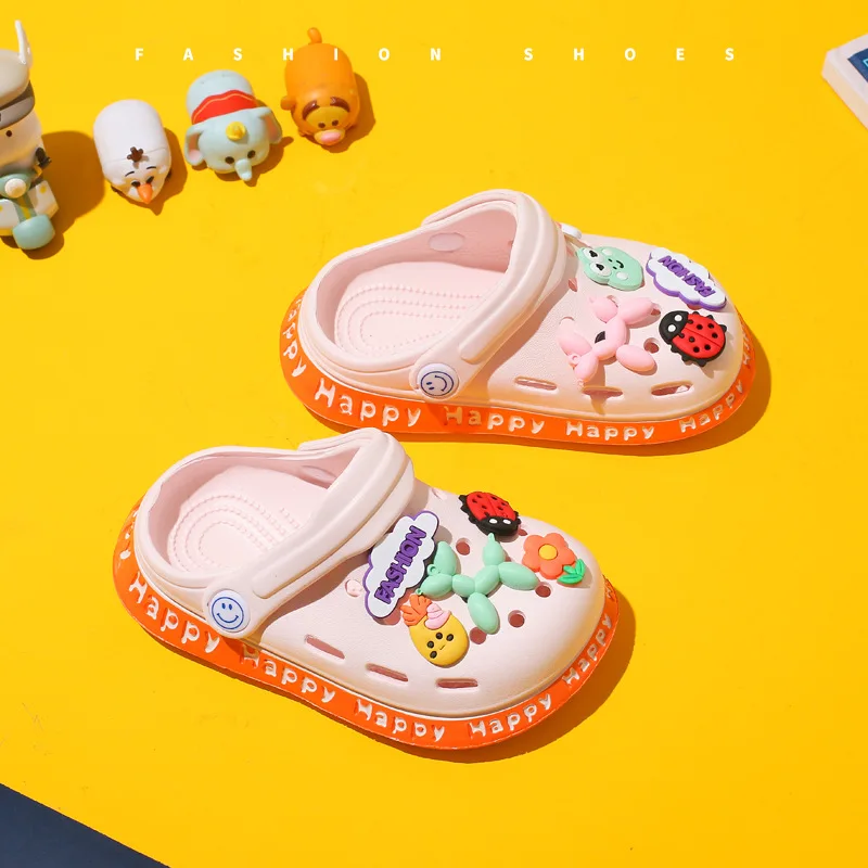 Children's Sandals New Summer Cartoon Baotou Hole Shoes for Infants and Young Children with Super Light Soft Soles Sport Sandal enlarge
