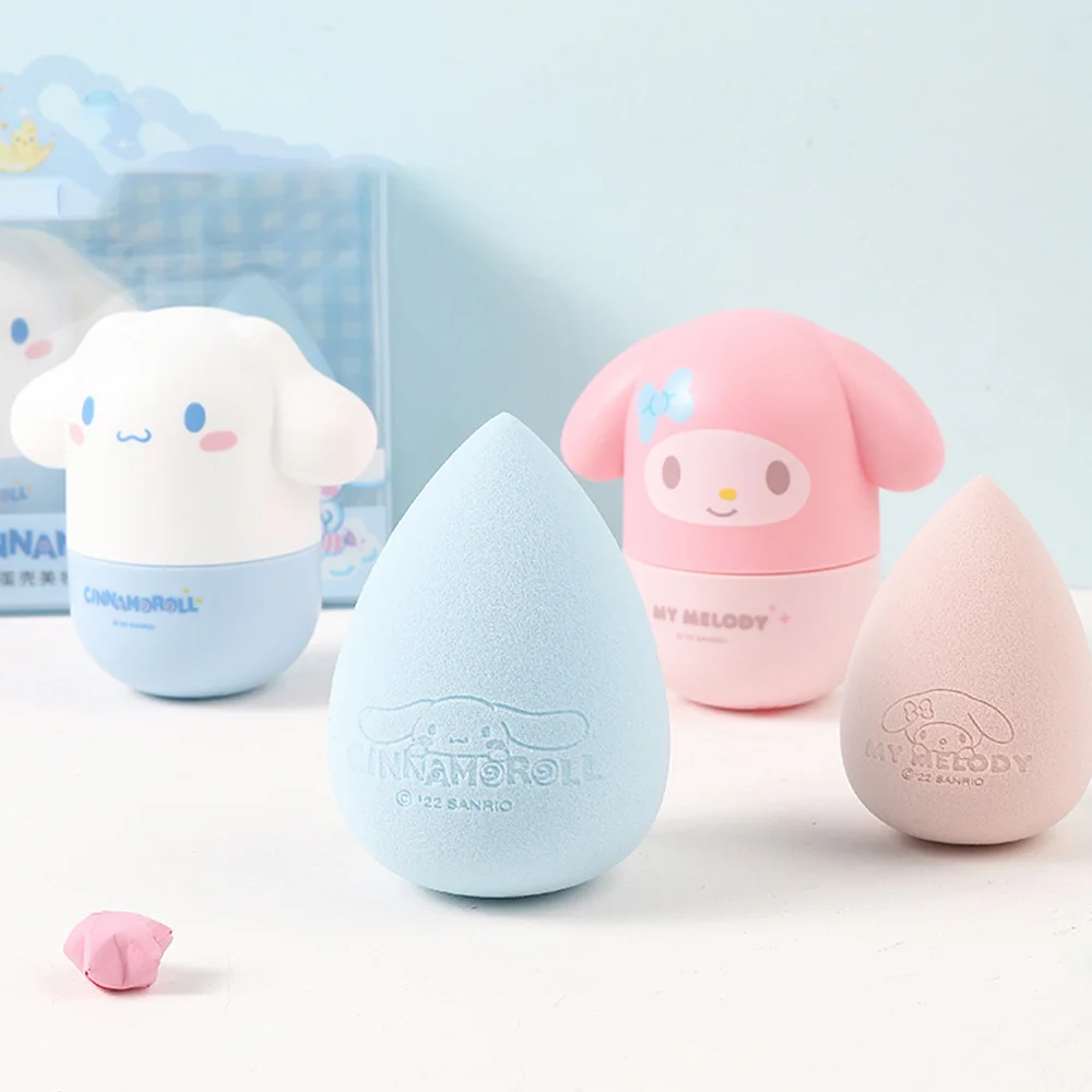 

Sanrioed Kawaii Cinnamoroll My Melody Makeup Sponge Makeup Egg Set Cute Puff Makeup Egg Gift for Girlfriend