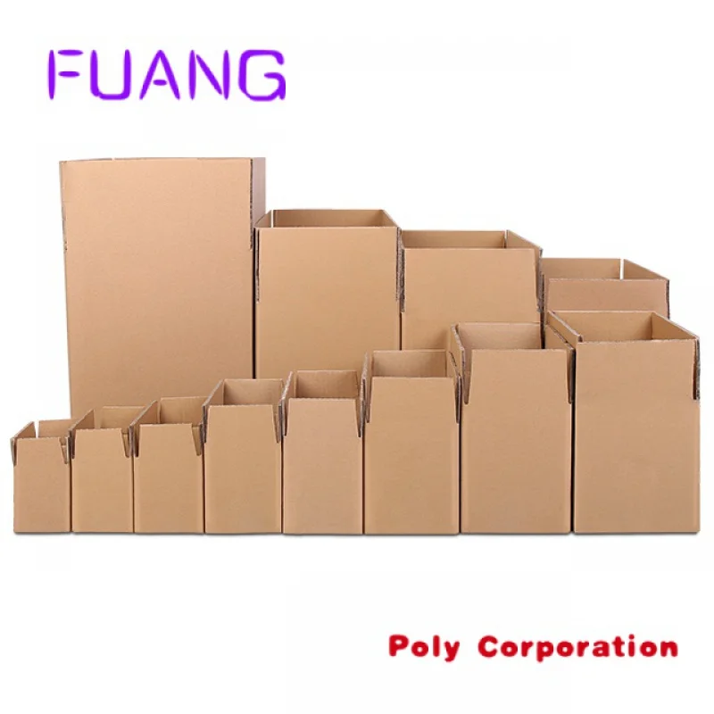 Hot Selling Durable Cardboard Shipping Boxes Corrugated Cartons Custom Printing Corrugated Packagipacking box for small business