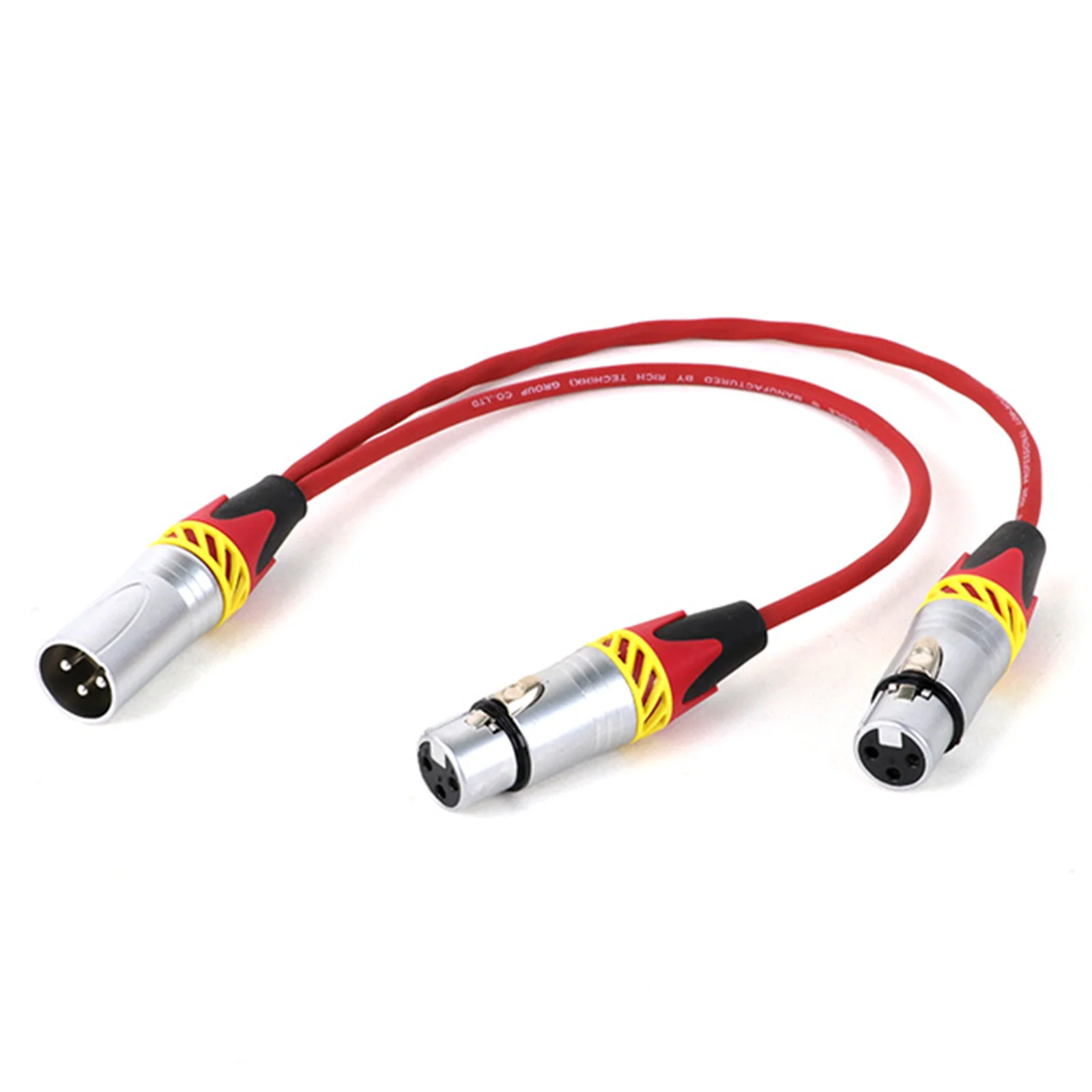 Y-разветвитель XLR 3Pin 1 штекер на 2 гнезда аудио удлинитель Y-образный кабель шнур