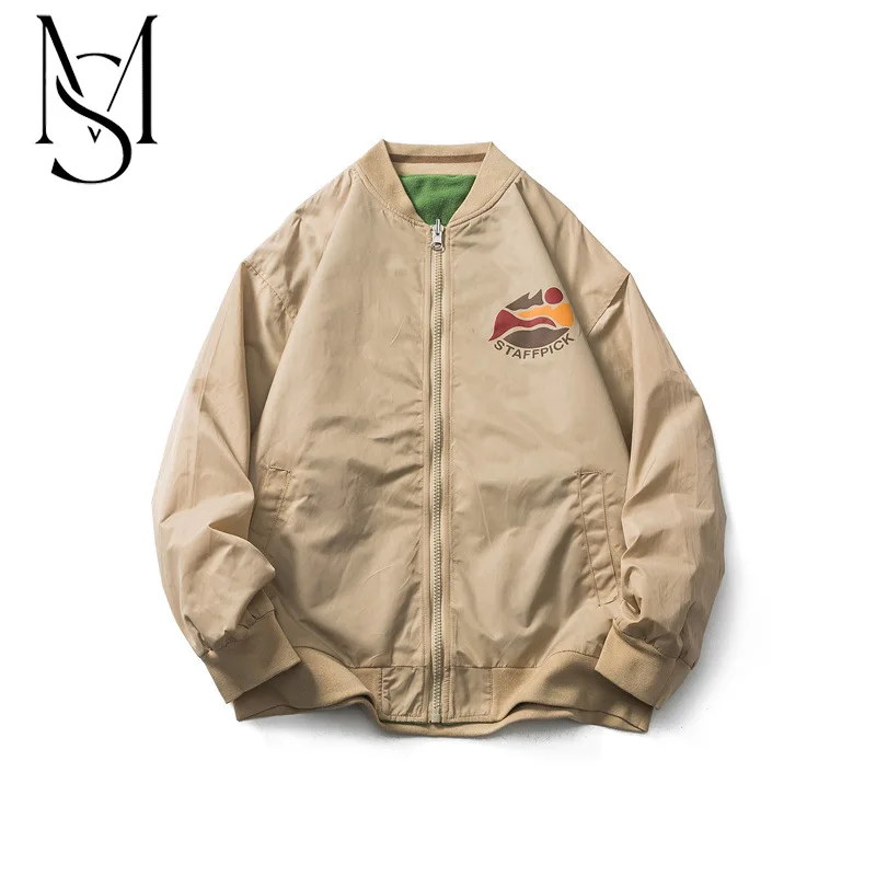 

Новый стиль, американский модный бренд на весну, в сочетании с флисовой двусторонней курткой-бомбер, Уличная Повседневная модная куртка