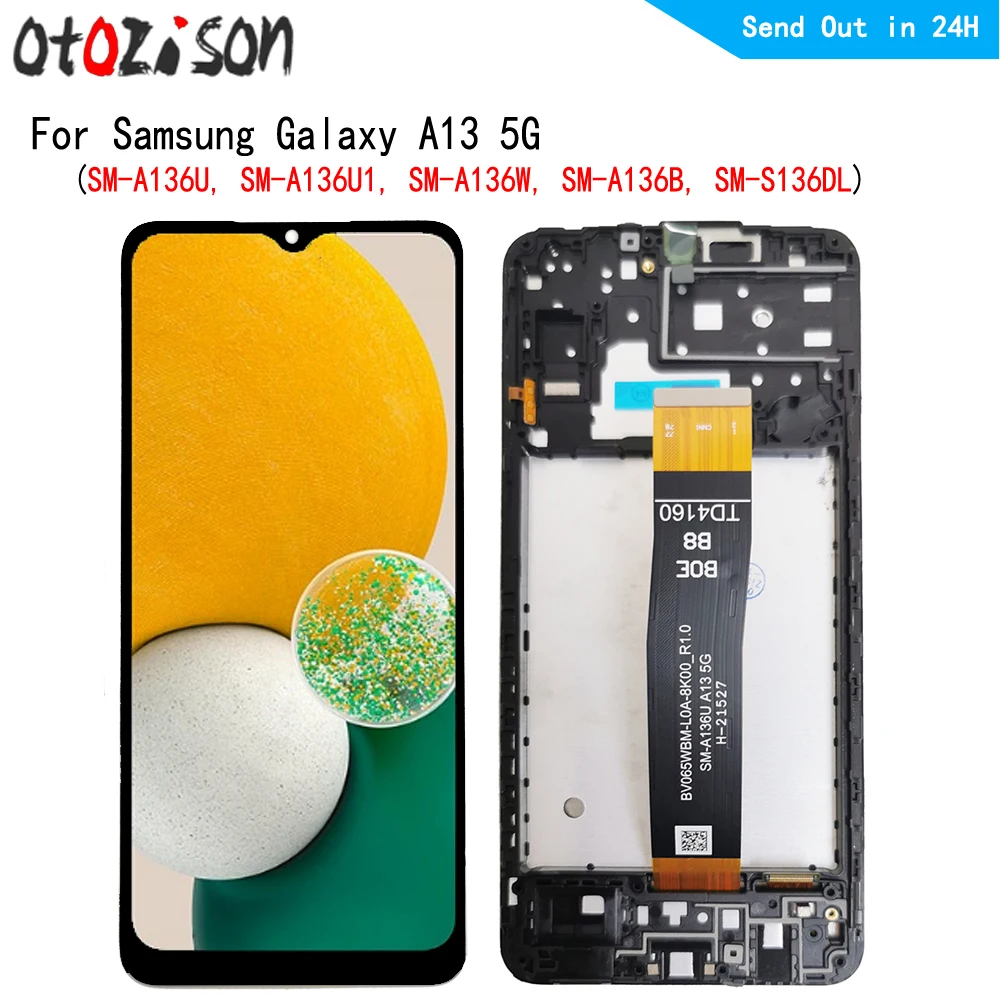6 5-дюймовый экран для Samsung Galaxy A13 5G SM-A136U SM-A136U1 SM-A136B ЖК-экран сенсорная панель