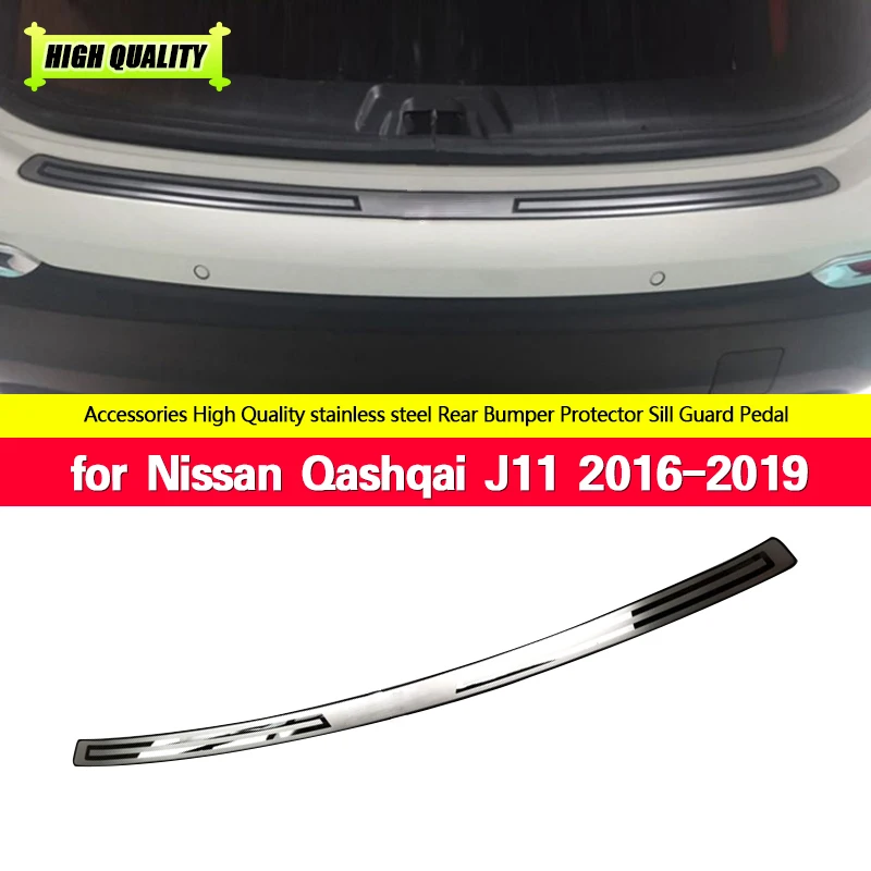 

1 шт. для Nissan Qashqai J11 2016 - 2019 Накладка на порог заднего багажника из нержавеющей стали 2017 2018