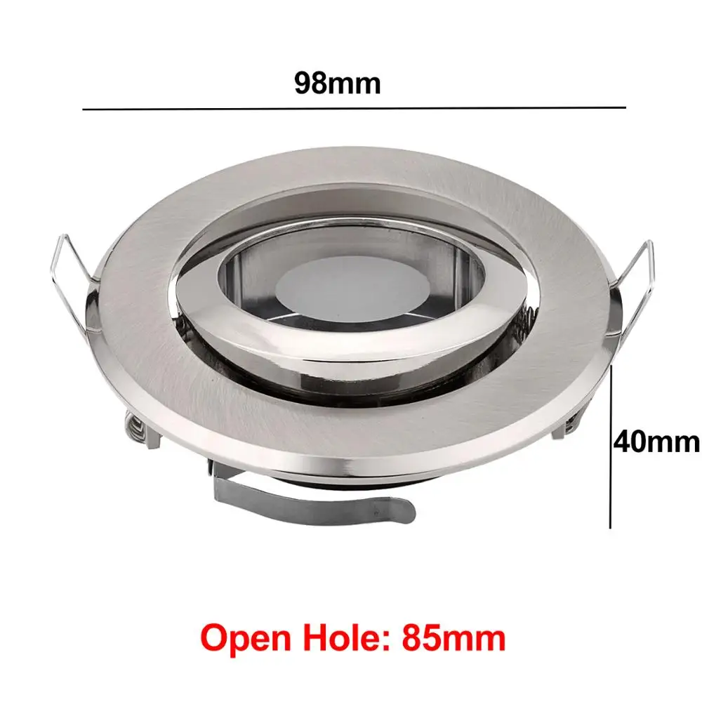 

Embedded Halogen Bulb Light Fittings Holder Led MR16 GU10 Spotlight Led Ceiling Trim Rings Frame Led Down Light Fixture