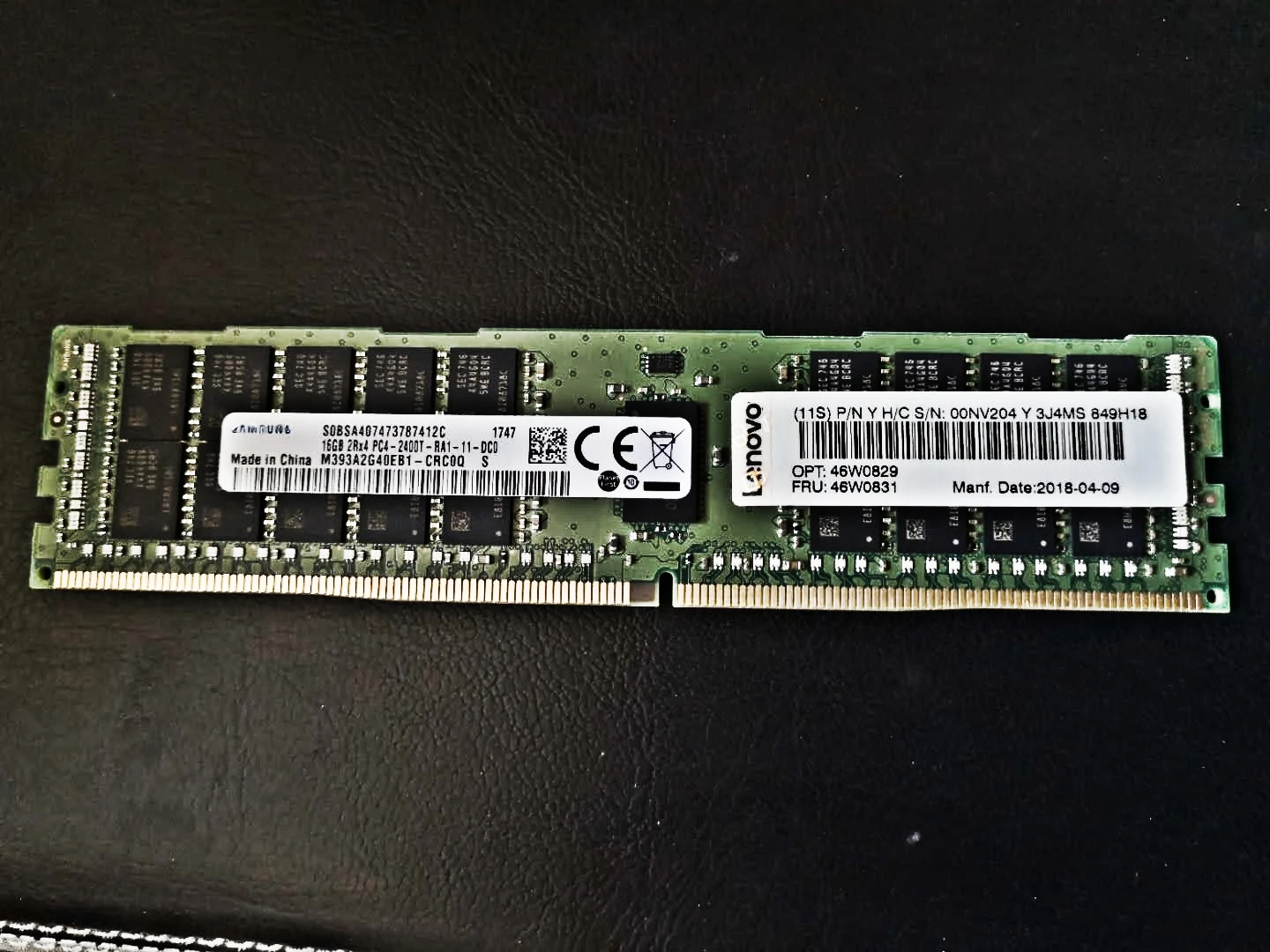 

RAM 16G 1Rx4 PC4-2400T-R DDR4 Серверная память