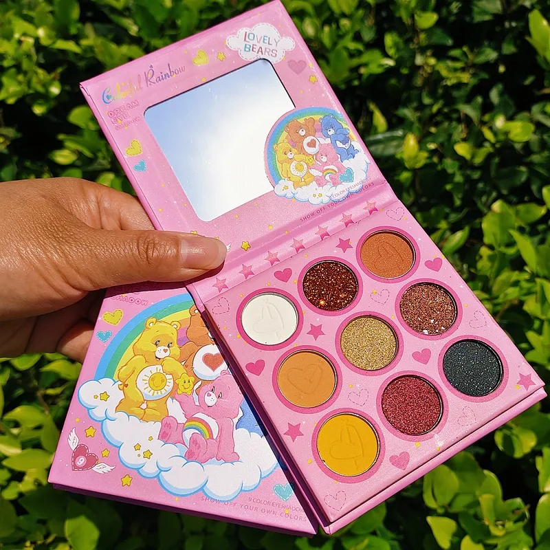 

9 Colors Eye Shadow Plate Shimmer Matte Shimmering Powder Sequels Makeup Palette Stage Makeup Eyeshadow Palette Beauty Glazed