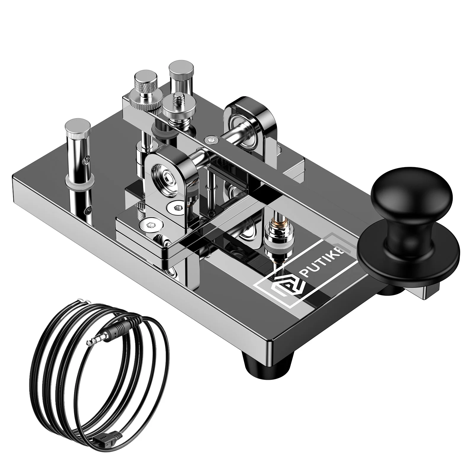 

Putikeeg CW Код Морзе Ручной ключ Щелепа Прямая палка Отправить ключ для любителей радиоопераций