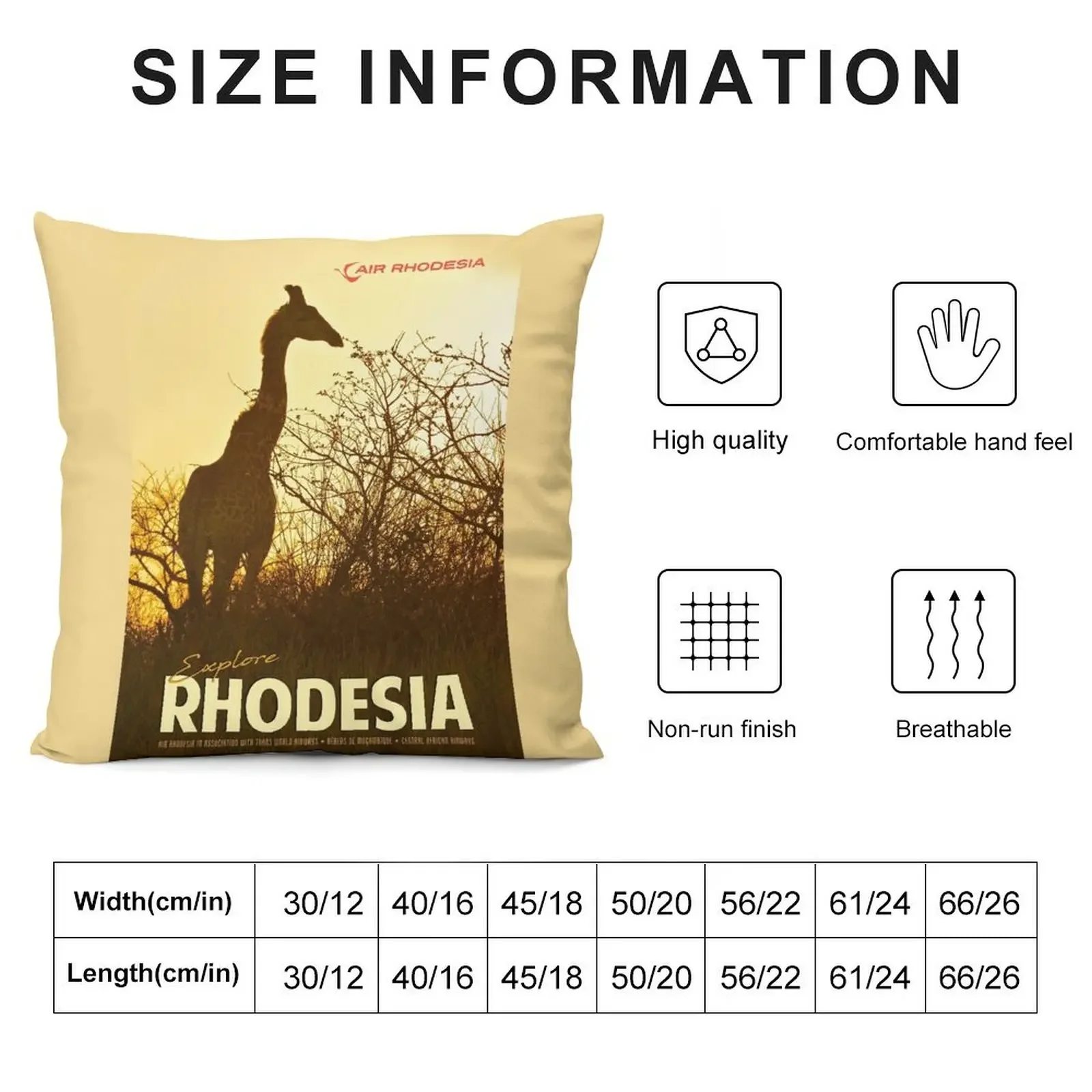 Чехол для подушки Vintage-Style Rhodesia