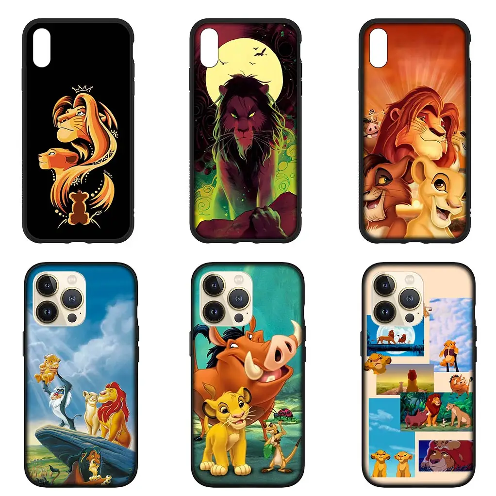 Чехол из ТПУ Король Лев Симба Пумба для Apple iPhone 16 11 Pro XS Max X XR 6 7 8 6S Plus + SE 2022 16+