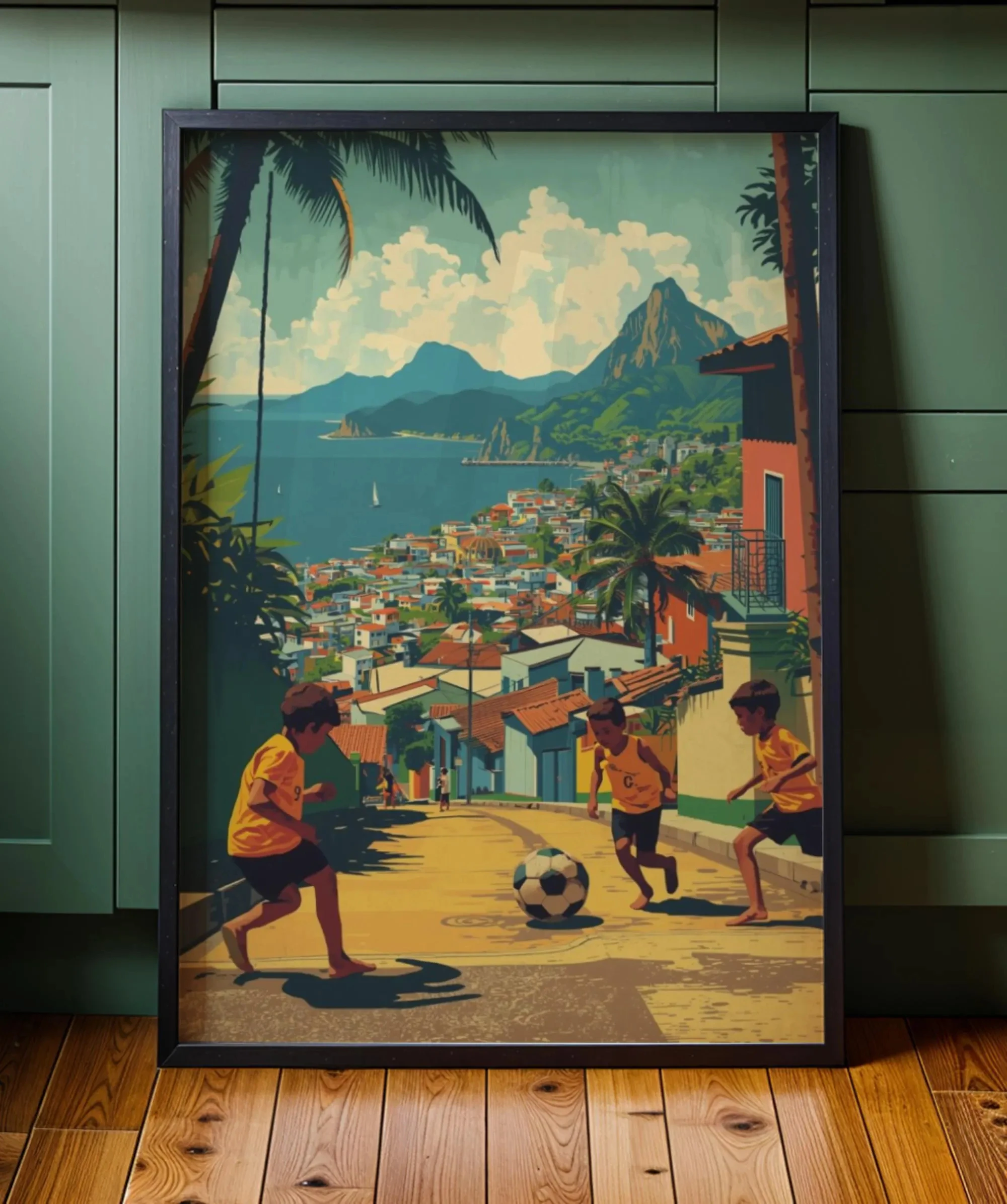 

Винтажный футбольный постер YITONGKE