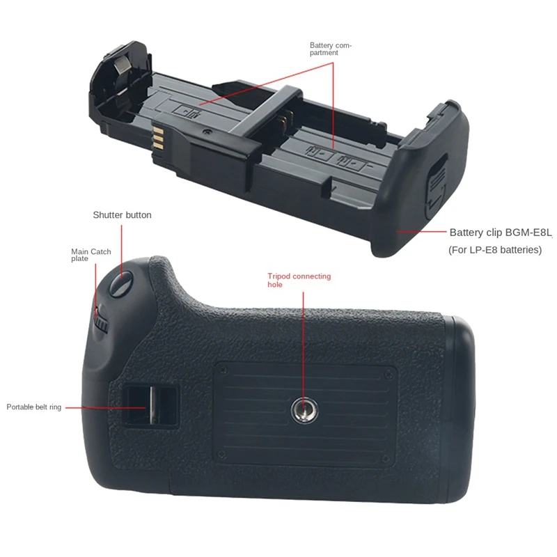 1 комплект BG-E8 вертикального держателя батарейного отсека для зеркальной камеры