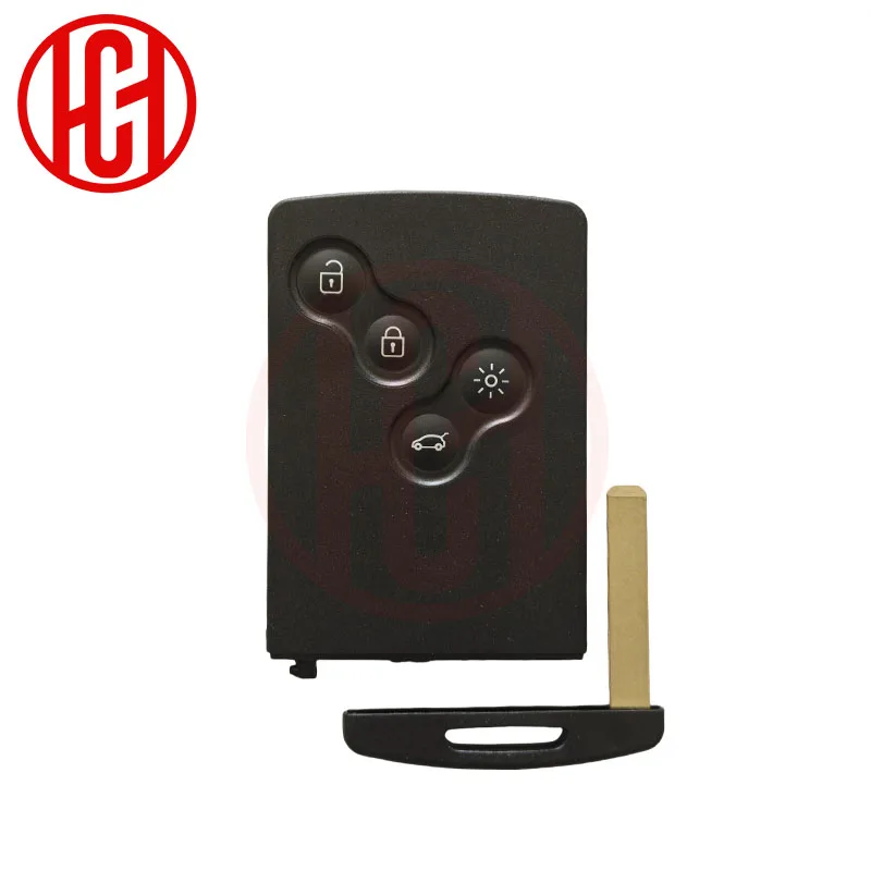 

Чехол-брелок для смарт-карты для Renault Clio Megane 2 3 Laguna 3 Koleos Fluence Scenic Captur 4-кнопочный чехол для автомобильного ключа Blade