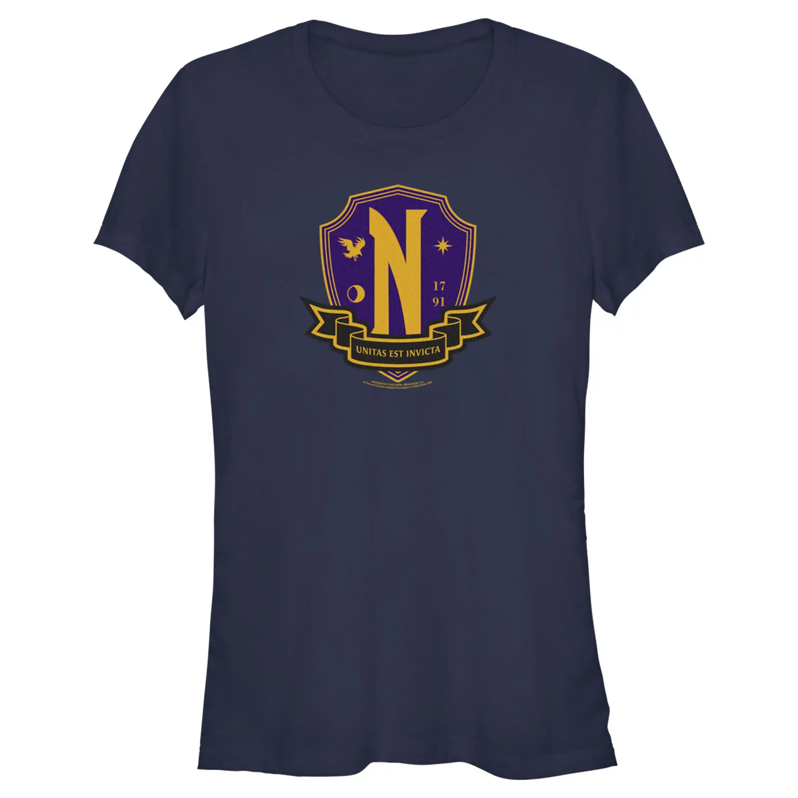 Футболка с гербом Nevermore Academy Junior's Wednesday